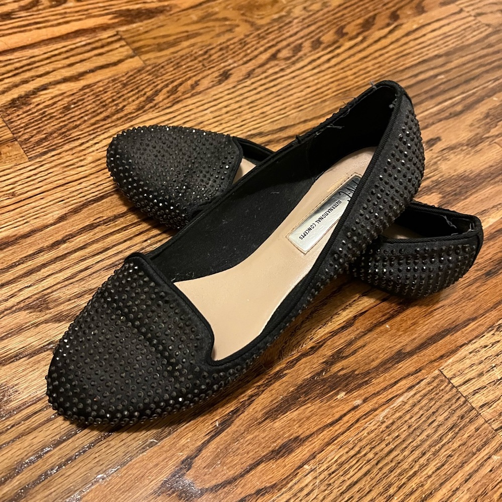 INC International Concepts rhinestone loafers